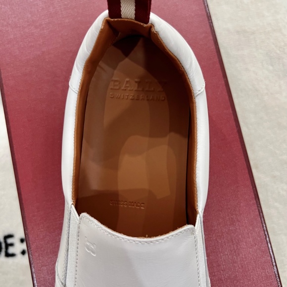 Bally Orniel White Leather Slip On Loafers main image 5